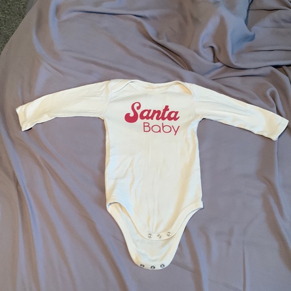 Small shop Santa Baby Onesie 6-12 months - Picture 1 of 5